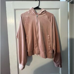 large h&m cropped zip up